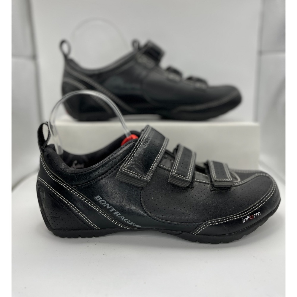 Bontrager Street Cycling‎ Shoes Men's 7.5 Black 3 Strap SPD Compatible